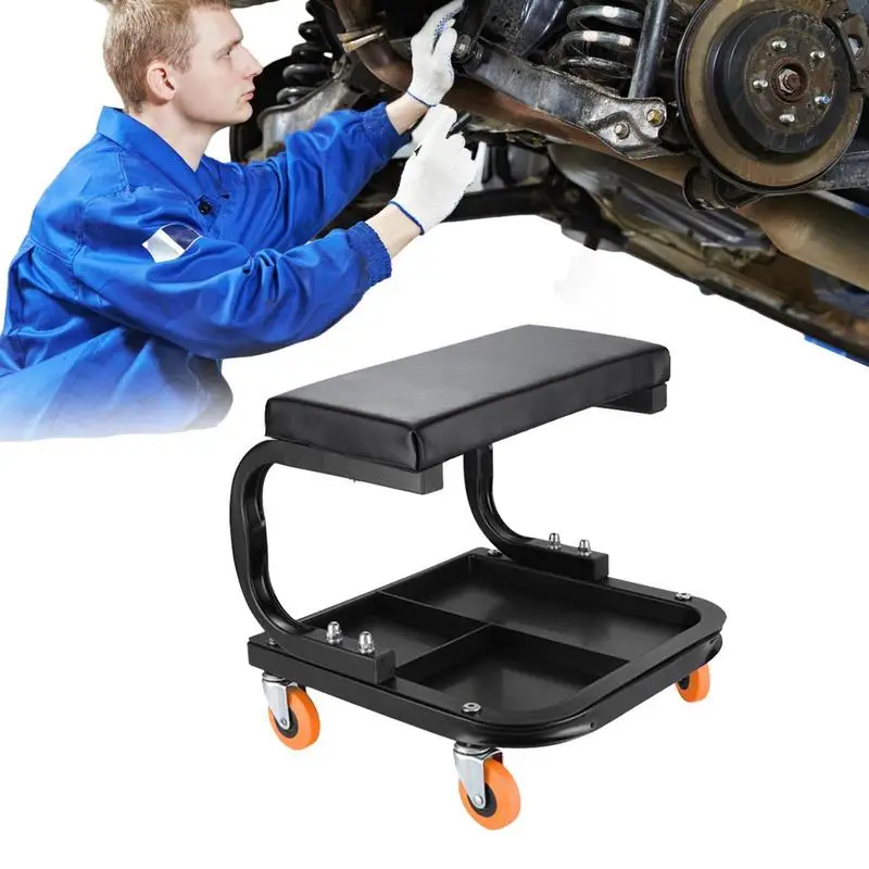 Mechanical Workshop Tool Trolley Stool With Wheels Heavy Duty Garage Tools Holder Rack Workshop Roller Toolbox Tray For Mechanical Workshop Tool Trolley Stool With Wheels Heavy Duty Garage Tools Holder Rack Workshop Roller Toolbox Tray For
