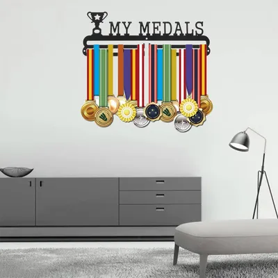 Medal Display Rack Wall-Mounted Hanger Medal Display Rack Wall-Mounted Hanger