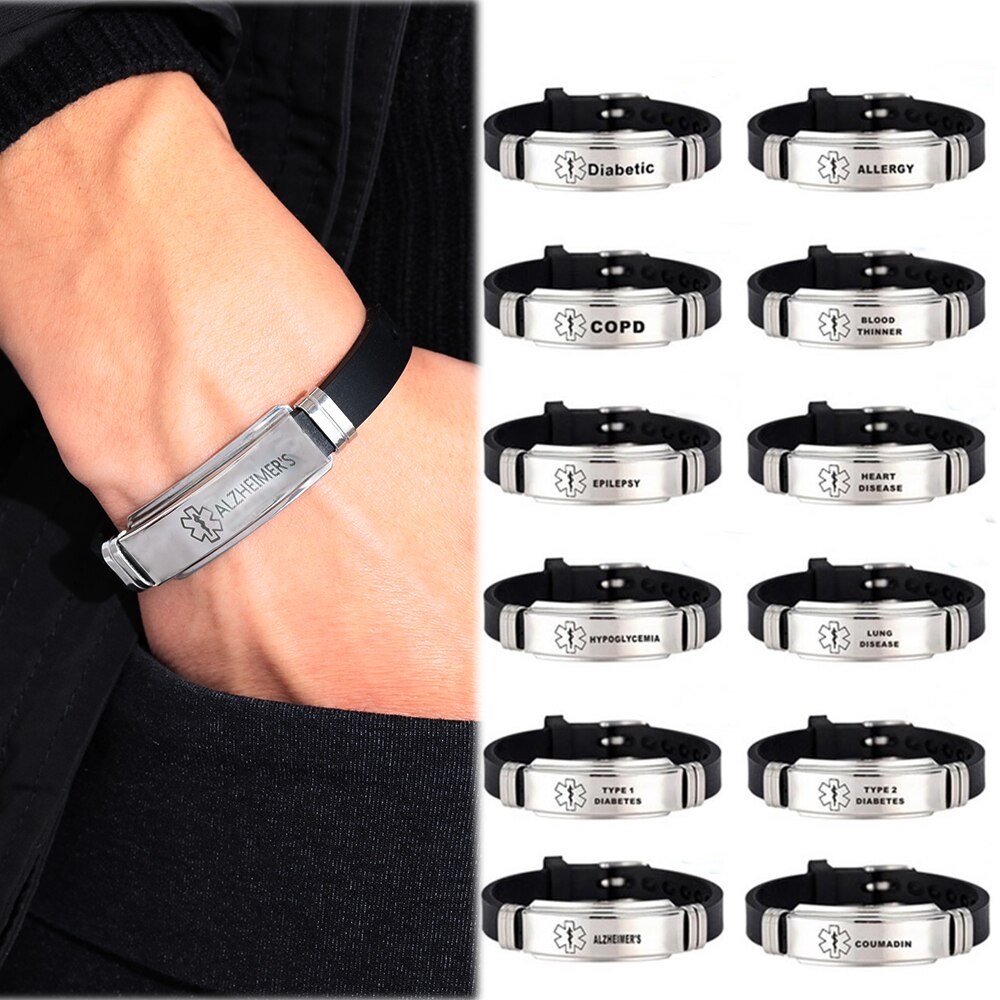 Medical Alert Bracelet Emergency ID Wristband Medical Alert Bracelet Emergency ID Wristband