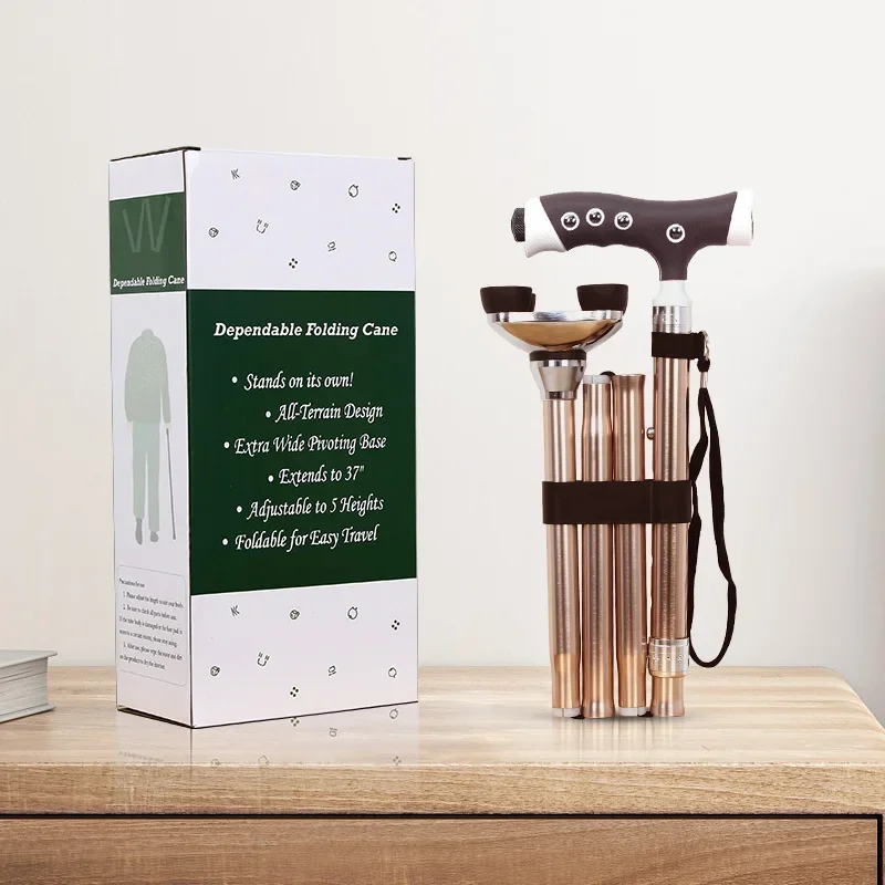 Medical Aluminium Walking Sticking Folding Portable Led Walking Stick For Old People Medical Aluminium Walking Sticking Folding Portable Led Walking Stick For Old People