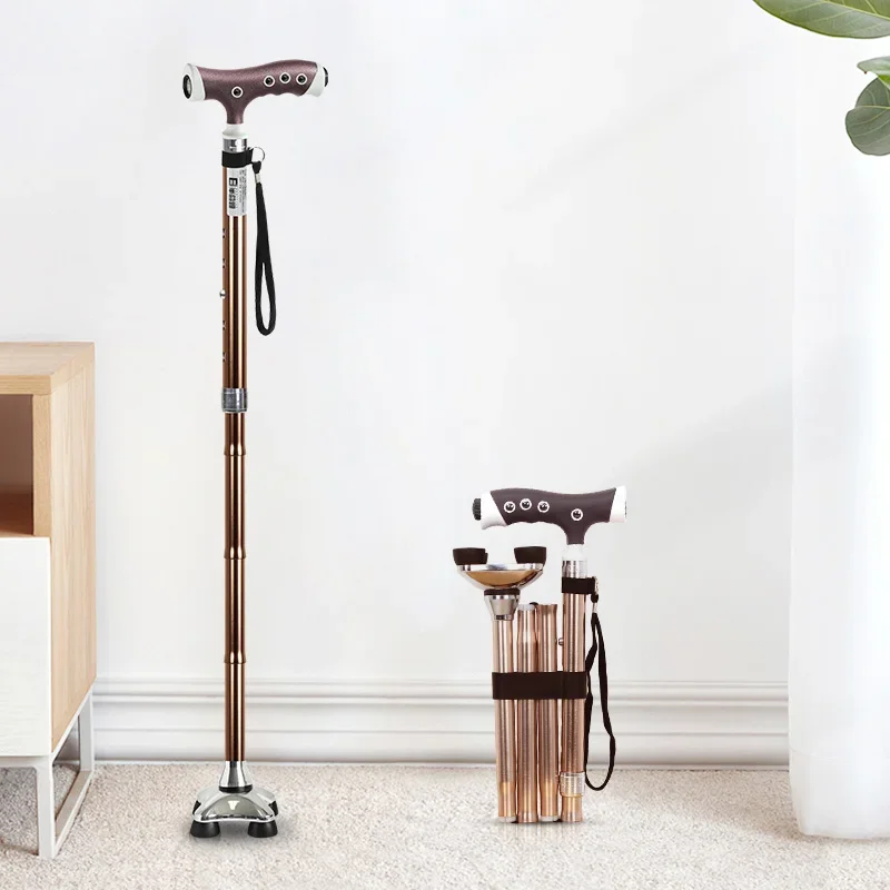 Medical Aluminium Walking Sticking Folding Portable Led Walking Stick For Old People Medical Aluminium Walking Sticking Folding Portable Led Walking Stick For Old People