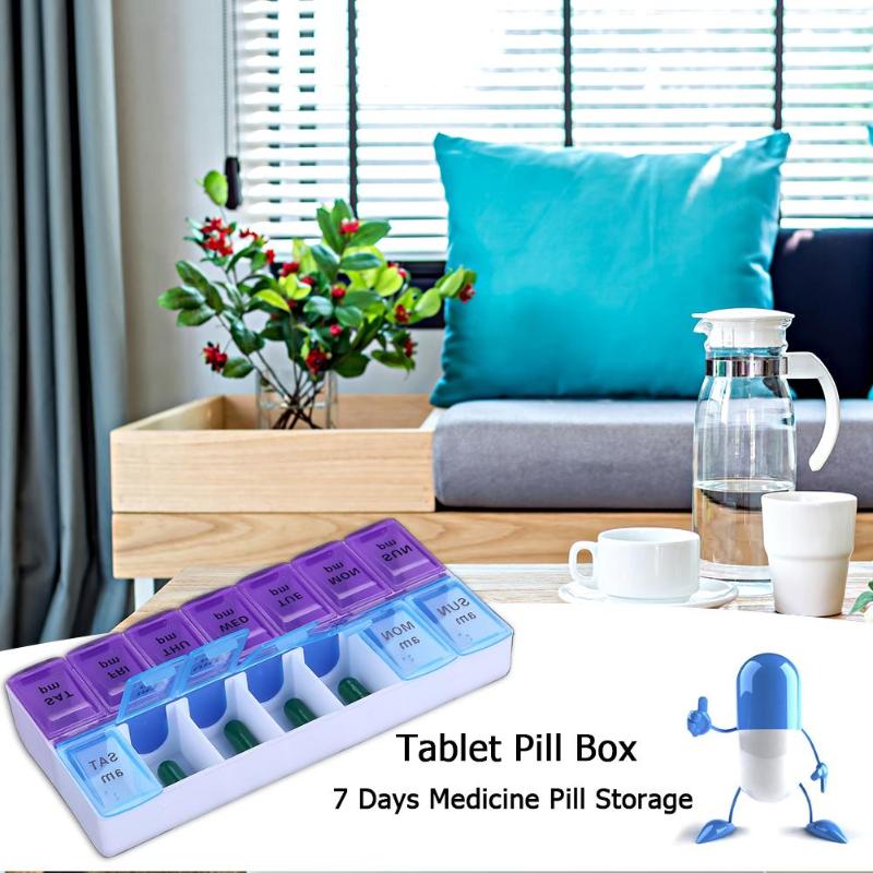 Medicine Organizer 14 Grids Pill Box Medicine Organizer 14 Grids Pill Box