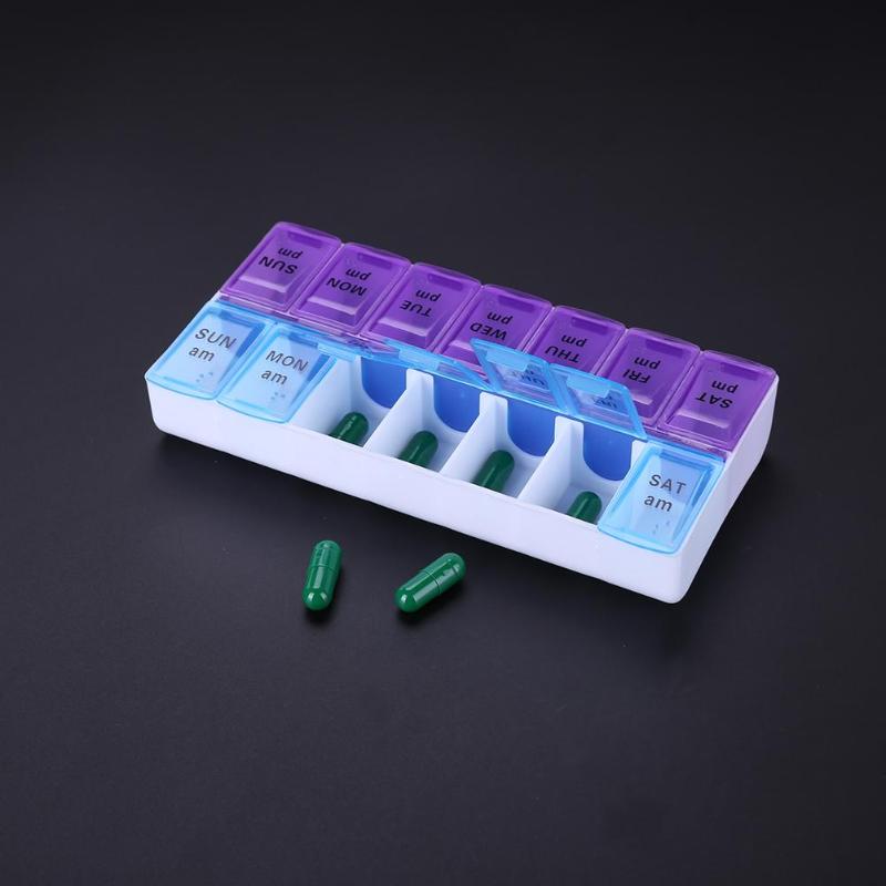 Medicine Organizer 14 Grids Pill Box Medicine Organizer 14 Grids Pill Box