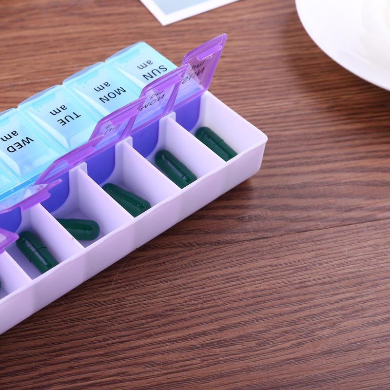 Medicine Organizer 14 Grids Pill Box Medicine Organizer 14 Grids Pill Box