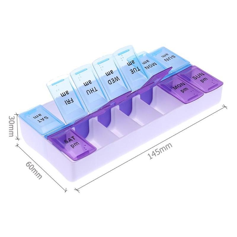 Medicine Organizer 14 Grids Pill Box Medicine Organizer 14 Grids Pill Box