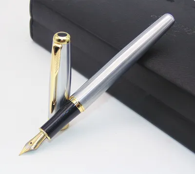 Medium Nib Stainless Metal Fountain Pen Medium Nib Stainless Metal Fountain Pen