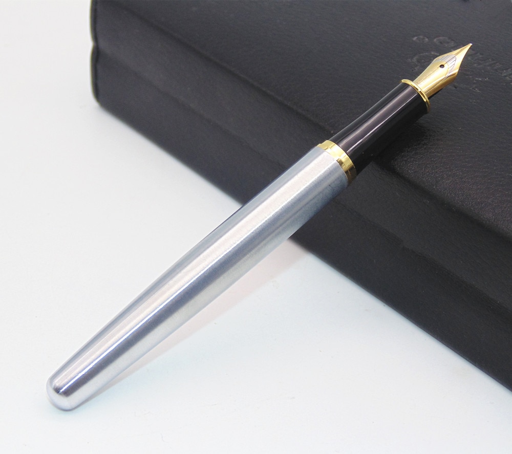 Medium Nib Stainless Metal Fountain Pen Medium Nib Stainless Metal Fountain Pen