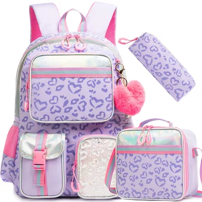 Meetbelify Backpack for Girls Schoolbag Aesthetic Backpack for Elementary Student Teen Girls Bookbag with Lunchbox and Meetbelify Backpack for Girls Schoolbag Aesthetic Backpack for Elementary Student Teen Girls Bookbag with Lunchbox and