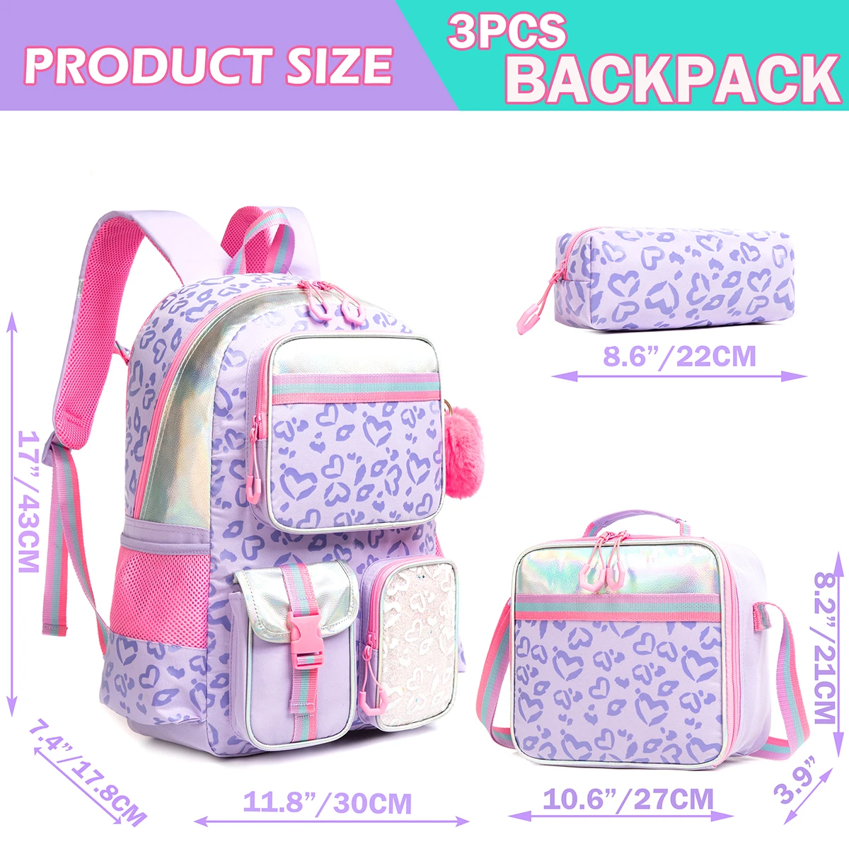 Meetbelify Backpack for Girls Schoolbag Aesthetic Backpack for Elementary Student Teen Girls Bookbag with Lunchbox and Meetbelify Backpack for Girls Schoolbag Aesthetic Backpack for Elementary Student Teen Girls Bookbag with Lunchbox and