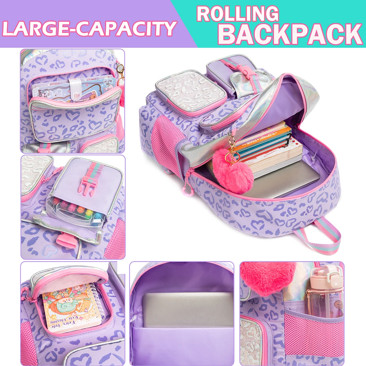 Meetbelify Backpack for Girls Schoolbag Aesthetic Backpack for Elementary Student Teen Girls Bookbag with Lunchbox and Meetbelify Backpack for Girls Schoolbag Aesthetic Backpack for Elementary Student Teen Girls Bookbag with Lunchbox and