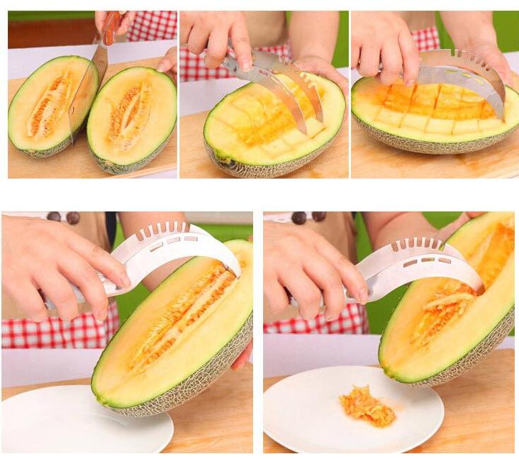 Melon Cutter Stainless Steel Slicer Melon Cutter Stainless Steel Slicer