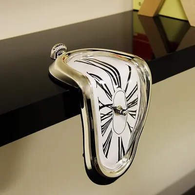 Melting Clock Dali-Inspired Distorted Clock Melting Clock Dali-Inspired Distorted Clock