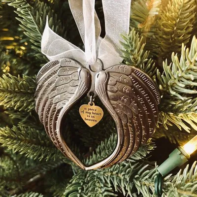 Memorial Angel Wings Christmas Decoration