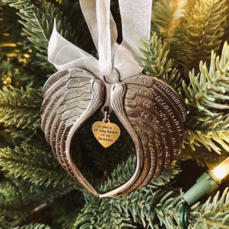 Memorial Angel Wings Christmas Decoration