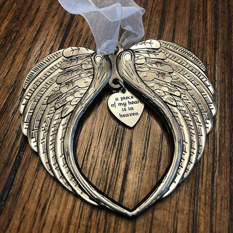 Memorial Angel Wings Christmas Decoration