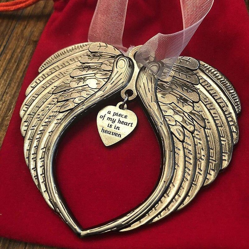 Memorial Angel Wings Christmas Decoration
