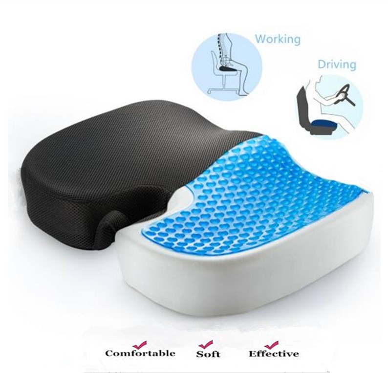 Memory Foam Chair Cushion Pad with Cooling Gel