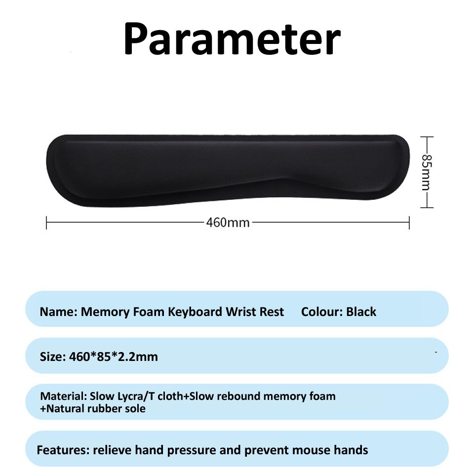 Memory Foam Keyboard Rest Pad Memory Foam Keyboard Rest Pad