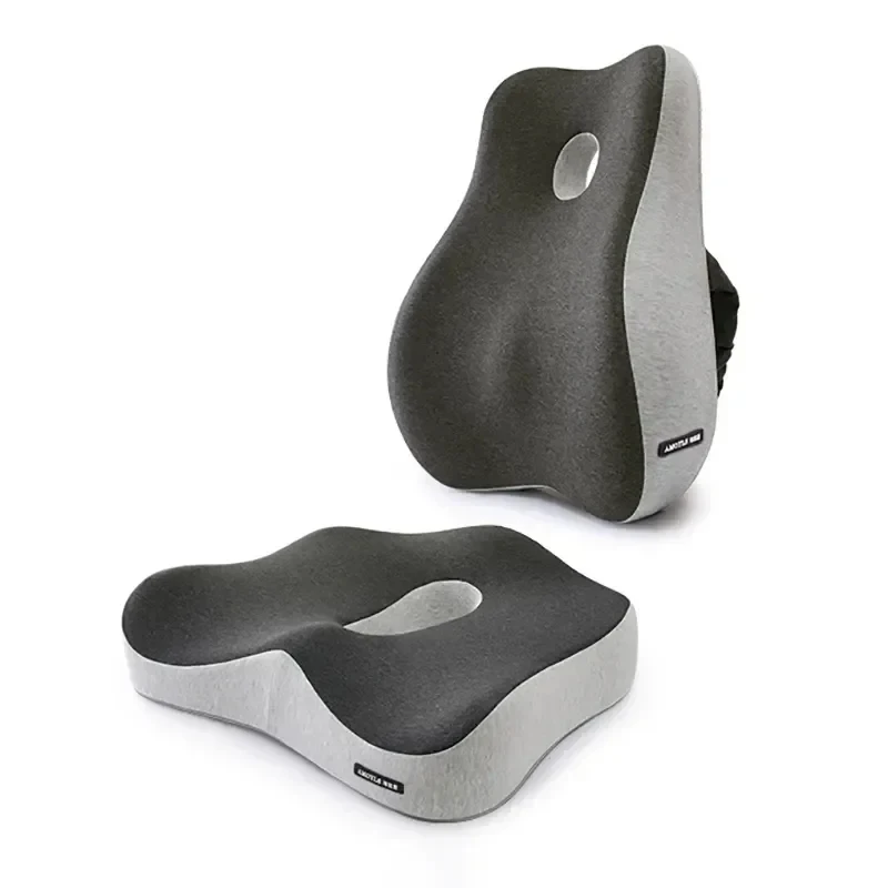 Memory Foam Office Chair Cushion Car Seat Support Waist Pillow Massage Lumbar Orthopedic Pillow Buttock Coccyx Cushion