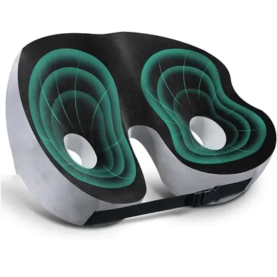 Memory Foam Seat Cushion Office Chair Cushion Chair Pad for Car Seat All-Day Sitting Tailbone Sciatica Pain Relief