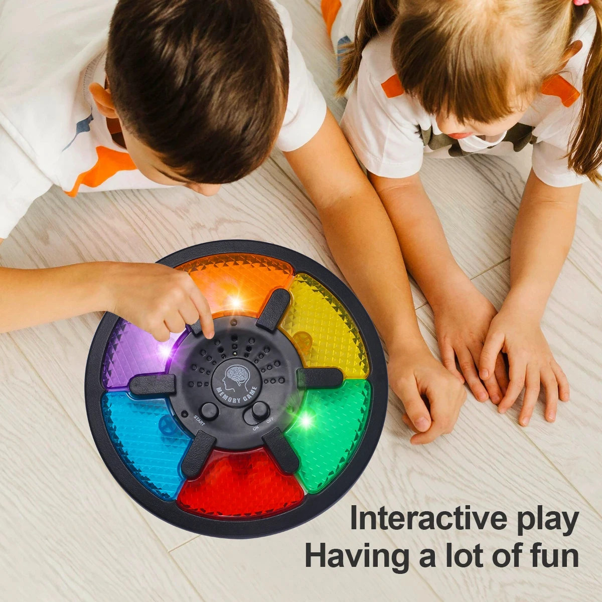 Memory Game Machine Handheld Electronic Memory Game with Light and Sound Puzzle Creative Interactive Game Toy Memory