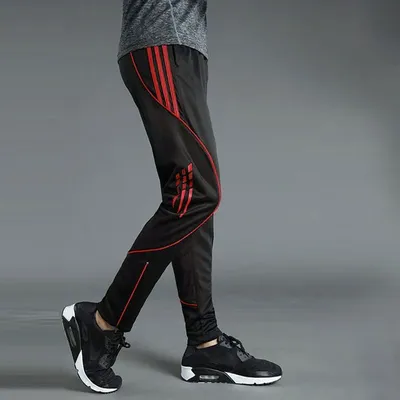 Men Autumn Casual Sports Pants Print Pockets Elastic Waist Loose Quick Drying Fitness Running Basketball Training