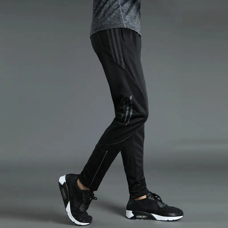 Men Autumn Casual Sports Pants Print Pockets Elastic Waist Loose Quick Drying Fitness Running Basketball Training