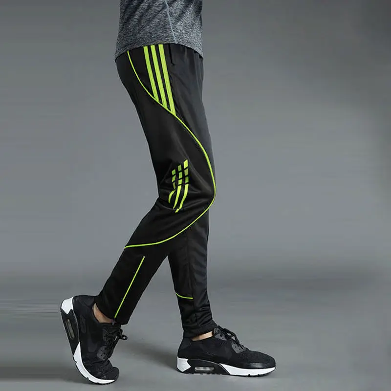 Men Autumn Casual Sports Pants Print Pockets Elastic Waist Loose Quick Drying Fitness Running Basketball Training