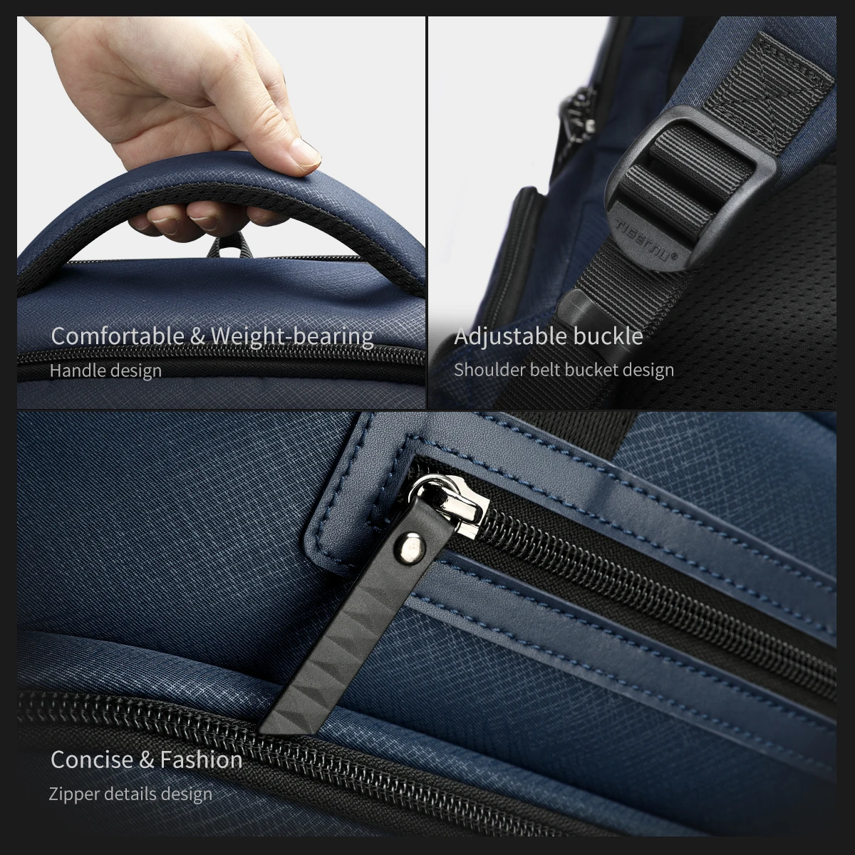 Men Backpack Bag 15.6inch Laptop Backpack Waterproof College Schoolbag Travel Bag Business Bags Connect Series