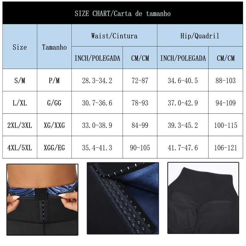 Men Body Shaper Thermo Sauna Pants Sweat Waist Trainer Leggings Slimming Weight Loss Workout Gym Compression Shorts