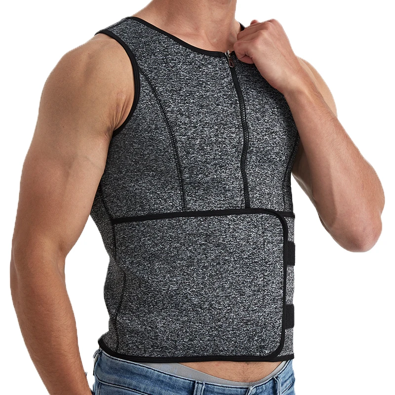 Men Body Shaper Waist Trainer Sauna Suit Sweat Vest Slimming Underwear Weight Loss Shirt Fat Burner Workout Tank Tops