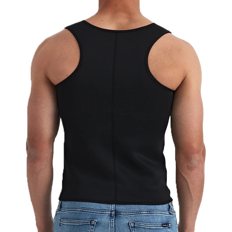 Men Body Shaper Waist Trainer Sauna Suit Sweat Vest Slimming Underwear Weight Loss Shirt Fat Burner Workout Tank Tops