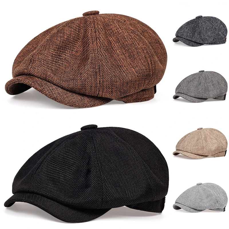 Men Casual Newsboy Hat Spring Autumn Retro Beret Hats Wild Casual Hats Unisex Wild Octagonal Cap for Men Street Caps Men Casual Newsboy Hat Spring Autumn Retro Beret Hats Wild Casual Hats Unisex Wild Octagonal Cap for Men Street Caps