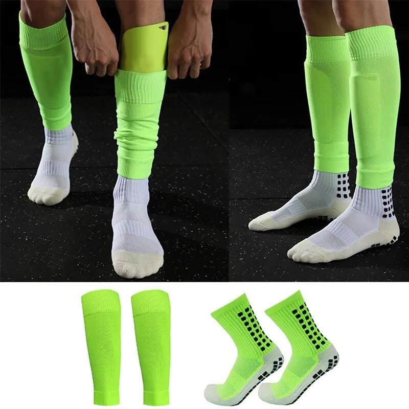 Men Grip Soccer Socks and Knee Pads Calf Sleeves Adult Youth Non Slip Leg Shin Guards for Basketball Football Sports Men Grip Soccer Socks and Knee Pads Calf Sleeves Adult Youth Non Slip Leg Shin Guards for Basketball Football Sports