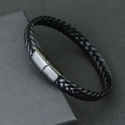 Men Leather Bracelet Unfading Stainless Steel Braclet Surf Cable Braslet Men Leather Bracelet Unfading Stainless Steel Braclet Surf Cable Braslet