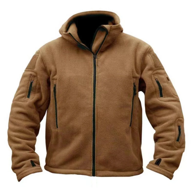 Men Polar Fleece Tactical Winter Autumn Hiking Fishing Camping Trekking Thermal Jackets Outdoor Sports Hood Caro Coat Men Polar Fleece Tactical Winter Autumn Hiking Fishing Camping Trekking Thermal Jackets Outdoor Sports Hood Caro Coat