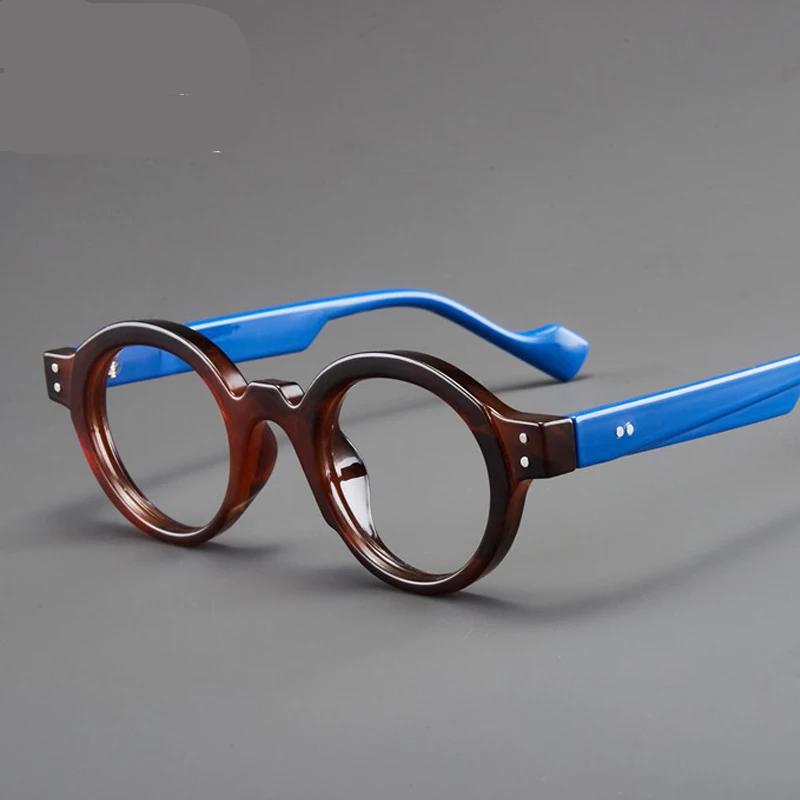 Men Retro Reading Glasses Anti Blue Light Eyewear Trend Ultra-lightweight Round Frame Women Presbyopic Eyeglasses Frame Men Retro Reading Glasses Anti Blue Light Eyewear Trend Ultra-lightweight Round Frame Women Presbyopic Eyeglasses Frame