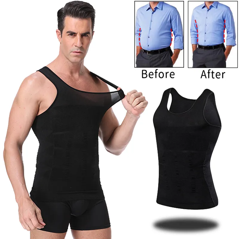 Men Slimming Body Shaper Abdomen Belly Control Shapewear Vest Modeling Underwear Waist Trainer Cincher Corrective
