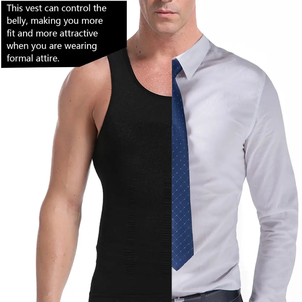 Men Slimming Body Shaper Abdomen Belly Control Shapewear Vest Modeling Underwear Waist Trainer Cincher Corrective