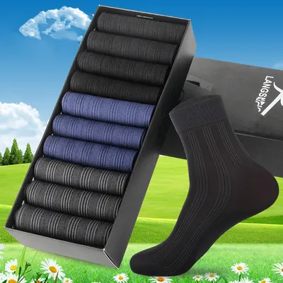 Men Socks Breathable Business Socks