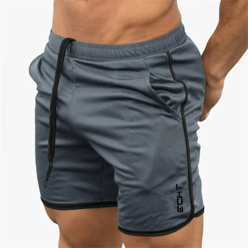 Men Summer Running Shorts Fitness Quick-drying Sport Shorts Breathable Mesh Workout Gym Short Pants Casual Sportswear