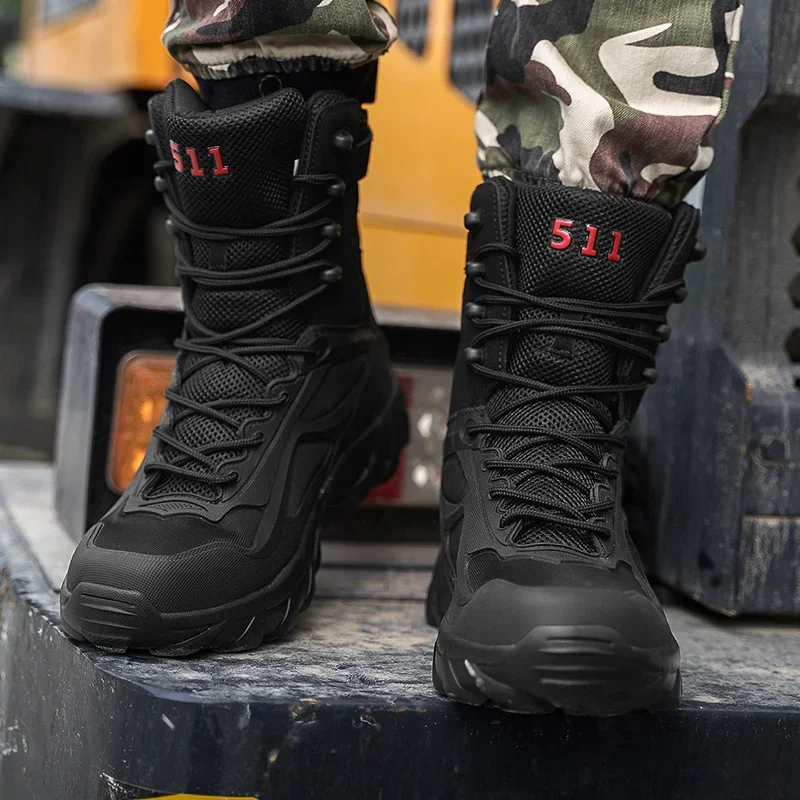 Men Tactical Boots Autumn Special Forces Field Man Boot Lightweight Outdoor Non-Slip Waterproof Shoes Zapatillas Hombre Men Tactical Boots Autumn Special Forces Field Man Boot Lightweight Outdoor Non-Slip Waterproof Shoes Zapatillas Hombre