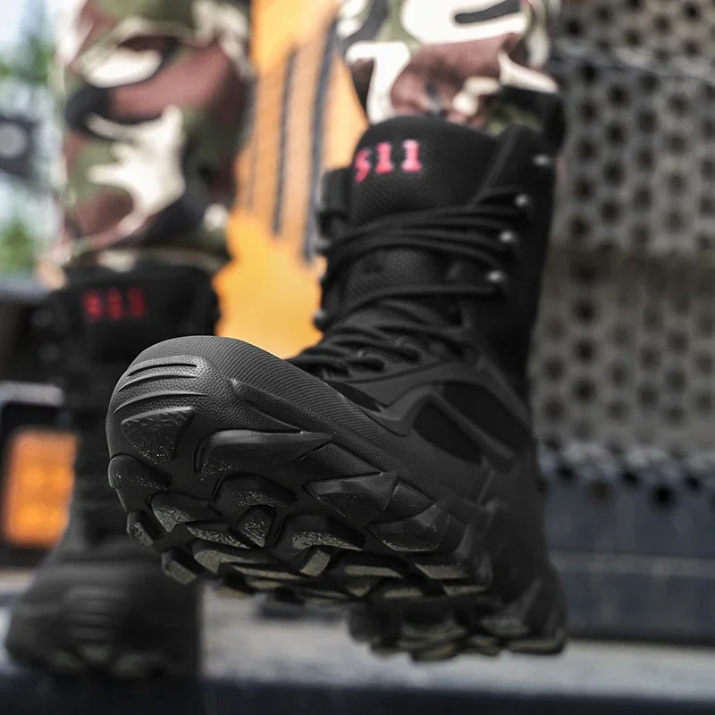 Men Tactical Boots Autumn Special Forces Field Man Boot Lightweight Outdoor Non-Slip Waterproof Shoes Zapatillas Hombre Men Tactical Boots Autumn Special Forces Field Man Boot Lightweight Outdoor Non-Slip Waterproof Shoes Zapatillas Hombre