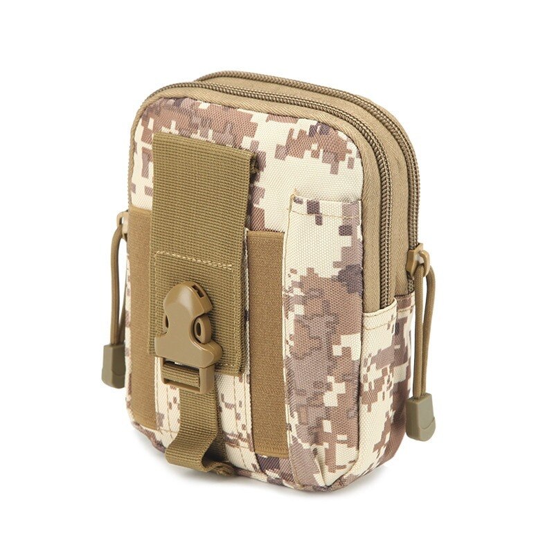 Men Tactical Molle Pouch Belt Waist Pack Bag Small Pocket Military Waist Pack Running Pouch Travel Camping Bags