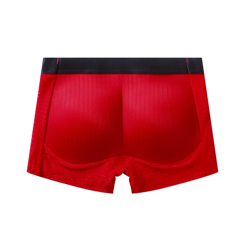 Men Trunks Built-in Fake Butt Hip Lifter Enhancer Shorts Boxer Briefs Padded Underwear Shapewear Underpants Nylon