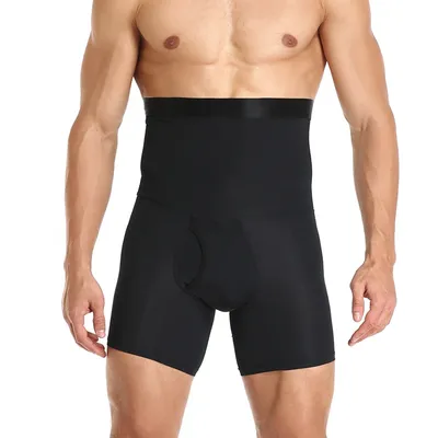 Men Tummy Control Shorts Body Shaper Compression High Waist Trainer Belly Tummy Control Slimming Shapewear Boxer