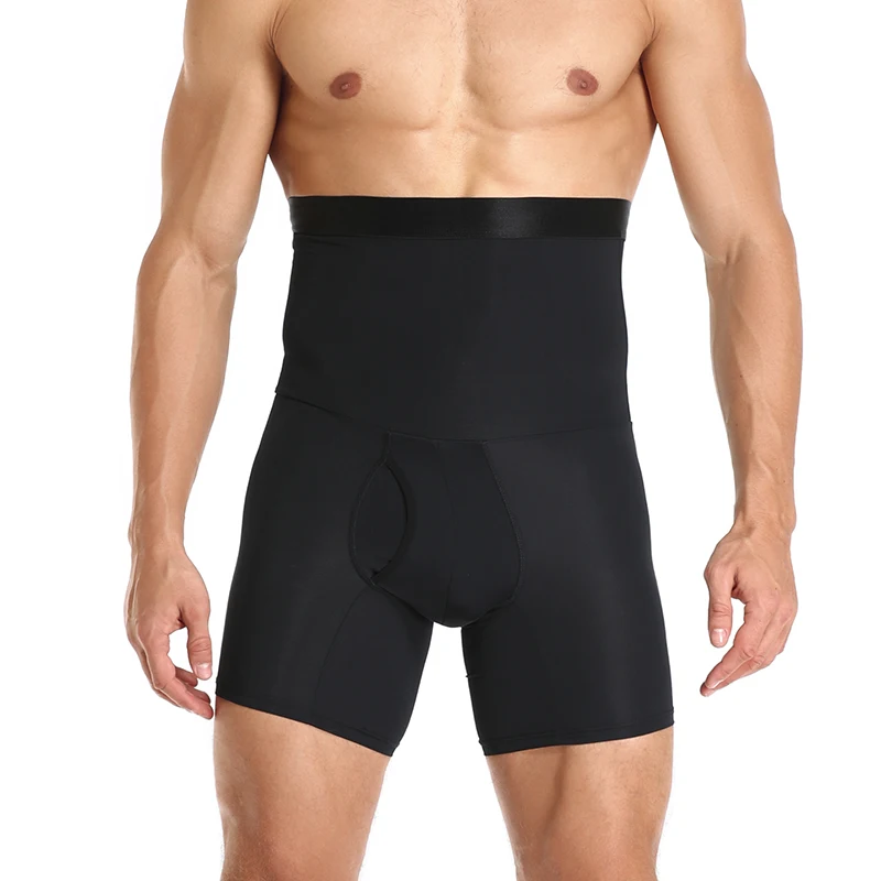 Men Tummy Control Shorts Body Shaper Compression High Waist Trainer Belly Tummy Control Slimming Shapewear Boxer