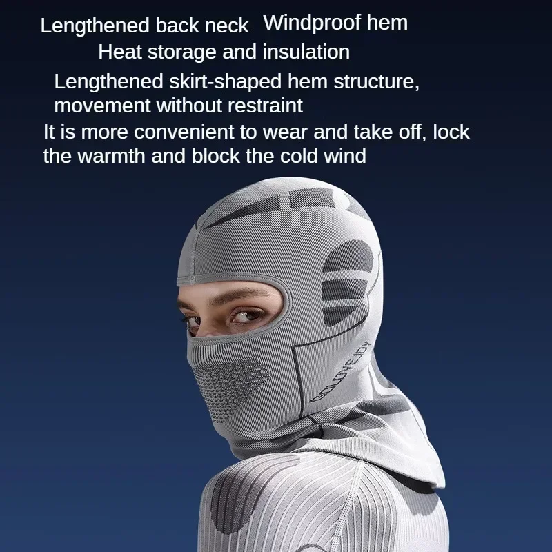 Men Women Cold-Proof Thermal Scarf Winter Ski Hat Balaclava Full Face Mask Ski Cycling Hunting Head Neck Cover Helmet