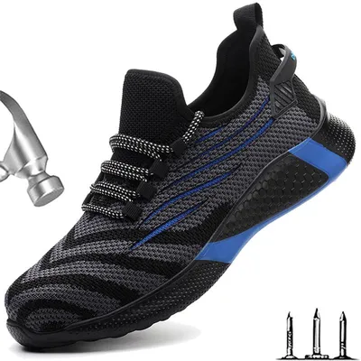 Men Work Safety Shoes Anti Puncture Working Sneakers Male Indestructible Work Shoes Men Boots Lightweight Men Shoes Men Work Safety Shoes Anti Puncture Working Sneakers Male Indestructible Work Shoes Men Boots Lightweight Men Shoes