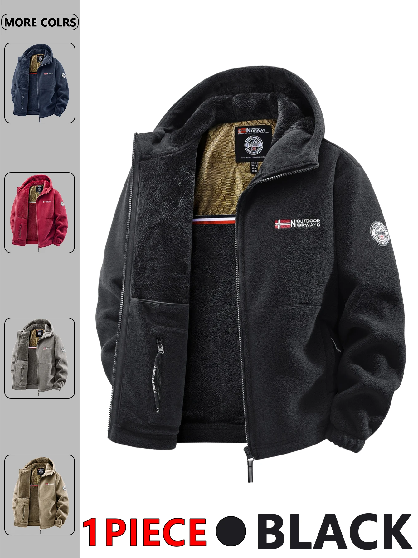 Men's Autumn and Winter Outdoor Hooded Jacket, Suitable for Daily Wear at Home, for Travel, Parties, Commuting, Outdoor Men's Autumn and Winter Outdoor Hooded Jacket, Suitable for Daily Wear at Home, for Travel, Parties, Commuting, Outdoor